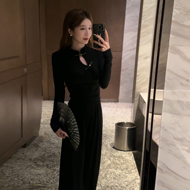 2024新款小個子深冬裝搭配一整套新中式國風女裝高級感休閒秋冬季