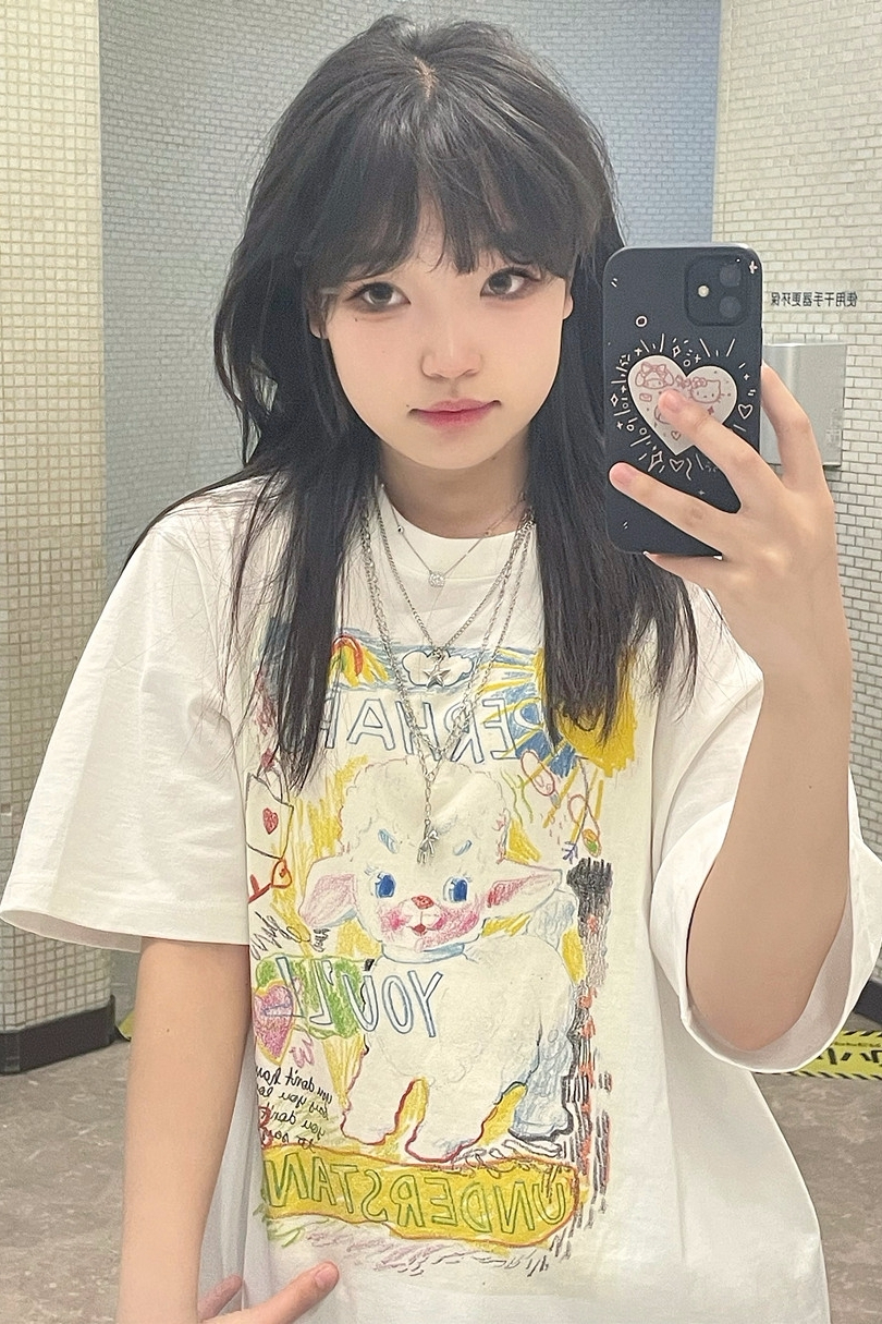 2024 new summer Korean style 220g combed cotton back collar with seamed edge S-XXXL summer short-sleeved T-shirt for women
