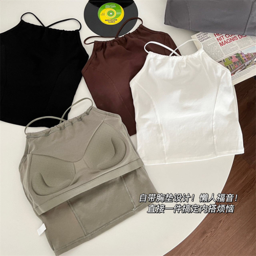 Price~ Versatile one-line suspender vest with built-in breast pads, no need to wear bra, slimming top for women