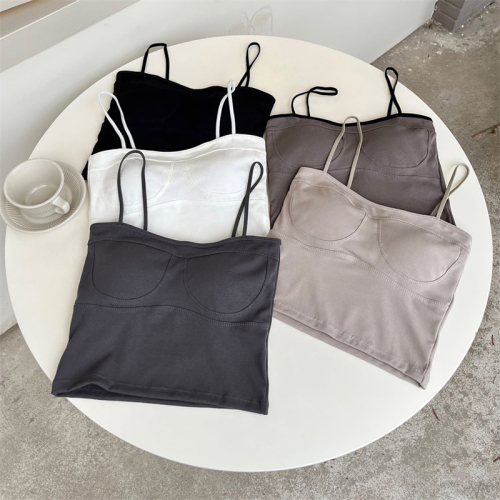 Price~Versatile and fashionable camisole underwear, no need to wear bra, one-piece cup, simple slimming top