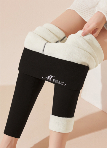 Price~Autumn and winter double-sided German velvet leggings large size thickened lamb velvet warm cotton pants fat mm trousers