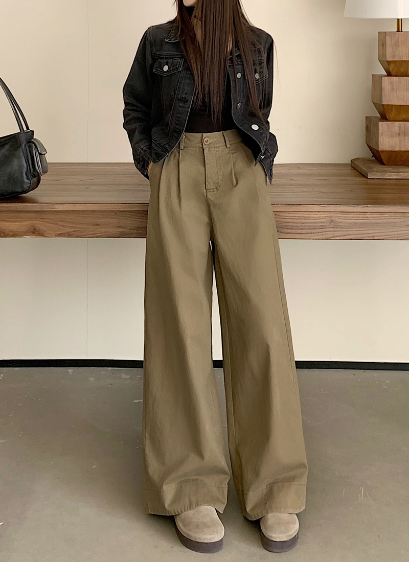 Actual shot 2024 spring new style washed distressed straight casual pants for women high waist loose wide leg pants