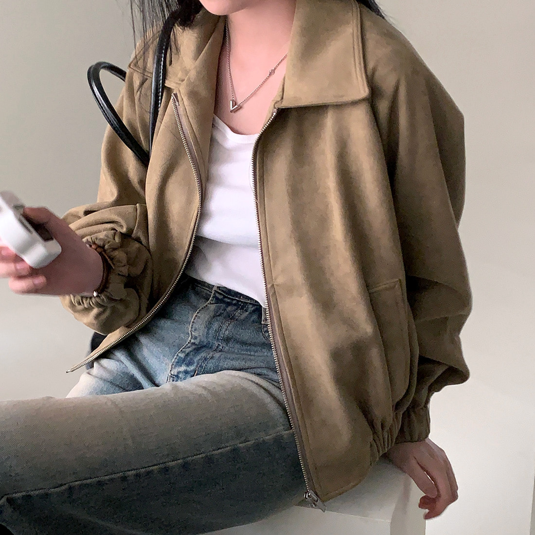Size update ins new autumn suede casual women's jackets