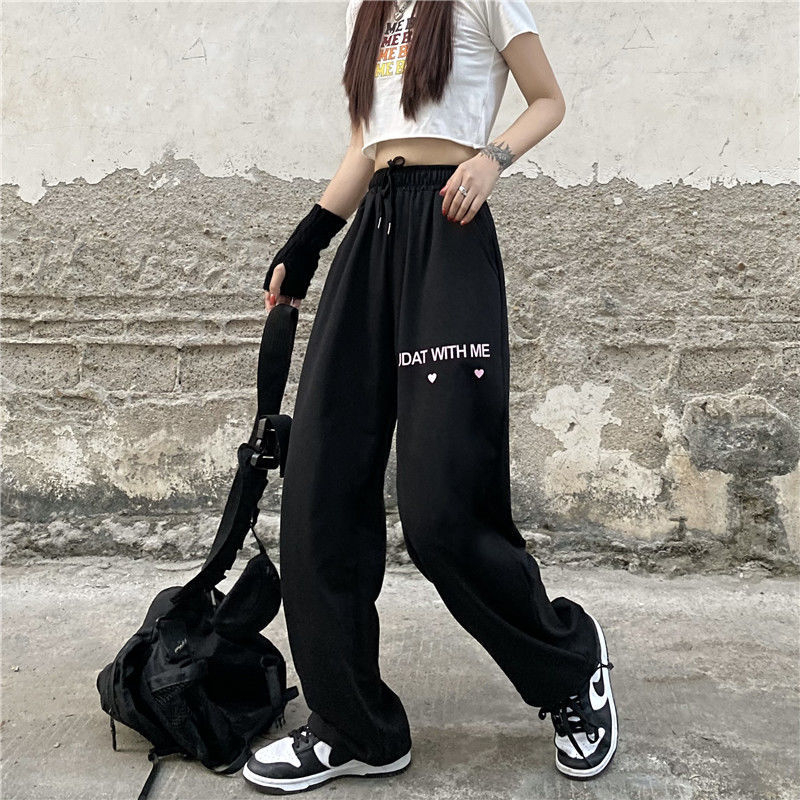 抽繩韓版街舞hiphop嘻哈休閒褲女爵士舞jazz長褲運動街頭潮