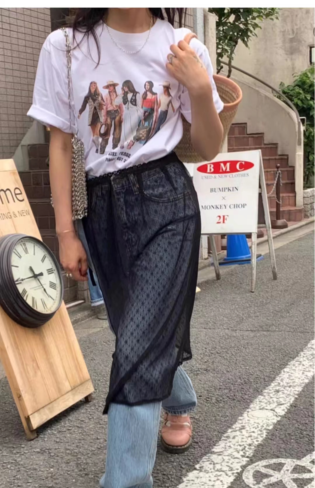 South Korea's Dongdaemun new design lace-up high-waisted crocheted lace layered skirt for women short skirt