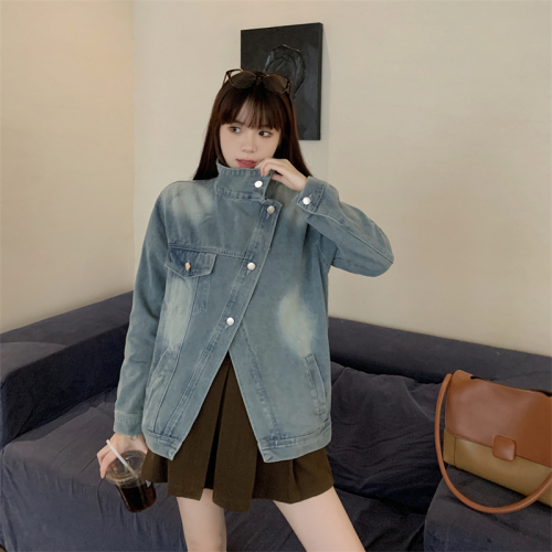 2024 spring new style real shot plus size women's short denim jacket slimming top S-5XL 200 catties