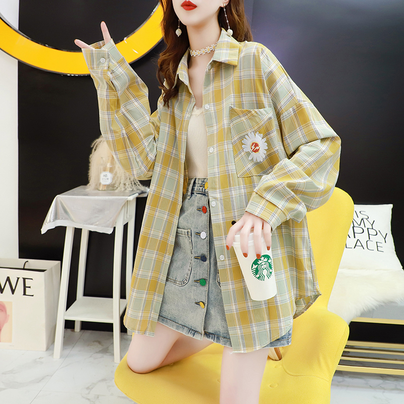 Official picture of pure cotton spring new loose thin coat for women, trendy ins Hong Kong style Internet celebrity Japanese style