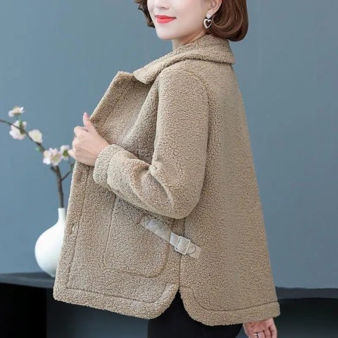 New woolen coats and coats for women, new coats, spring and autumn mid-length large size woolen coats, Korean style loose woolen coats for women