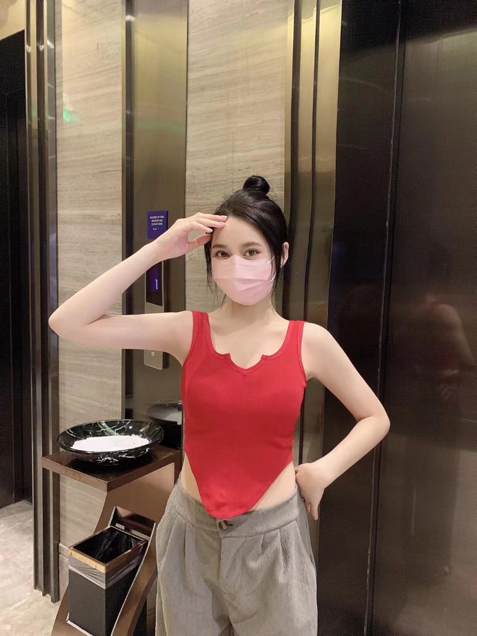 Pure lust style beautiful back girl summer sexy inner vest with breast pads slimming hot girl top