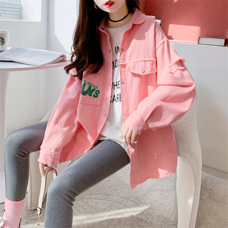 Real shots of new spring clothes, loose Korean-style shirts, retro Hong Kong-style shirts, and western style