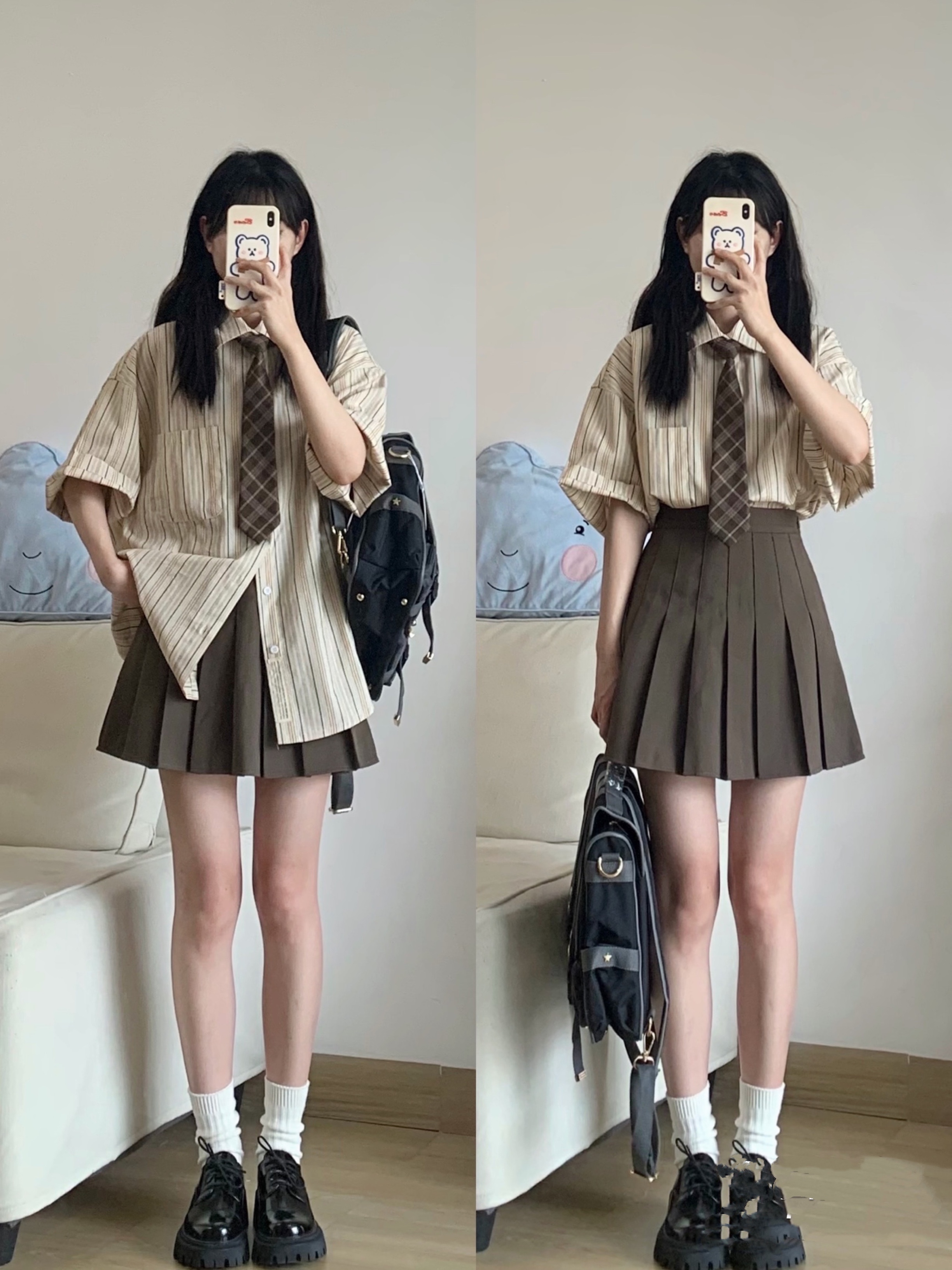 夏裝女裙子新款穿搭配一整套微胖顯瘦活潑辣妹chic兩件套裝裙