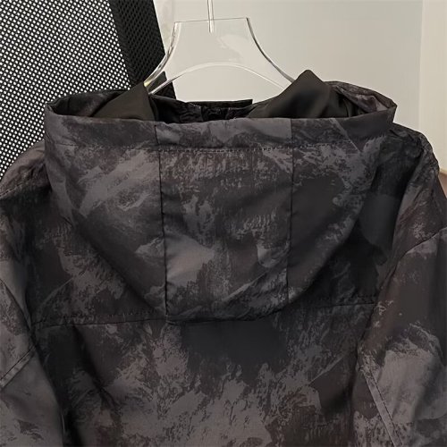 Spring and Autumn Coat Women's Camouflage Hard Shell Jacket Autumn Women's Waterproof and Windproof Work Clothes Windbreaker Mountaineering Clothing Trendy
