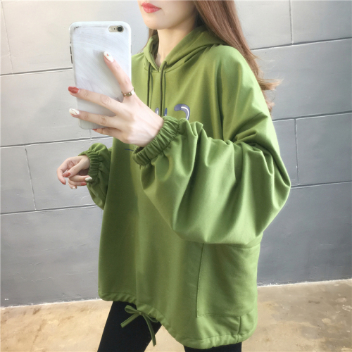 First real shot of 6535 fish scales large size women's hooded sweatshirt women's thin 2024 spring new style