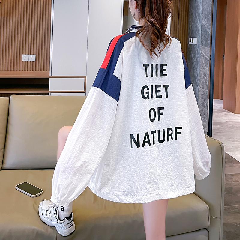 | Real shot | Summer loose, casual, fashionable and versatile thin zipper cardigan sun protection jacket for women