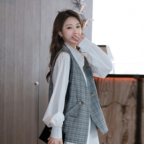 马甲女时尚流行春秋装韩版小个子上衣外穿设计感小众背心