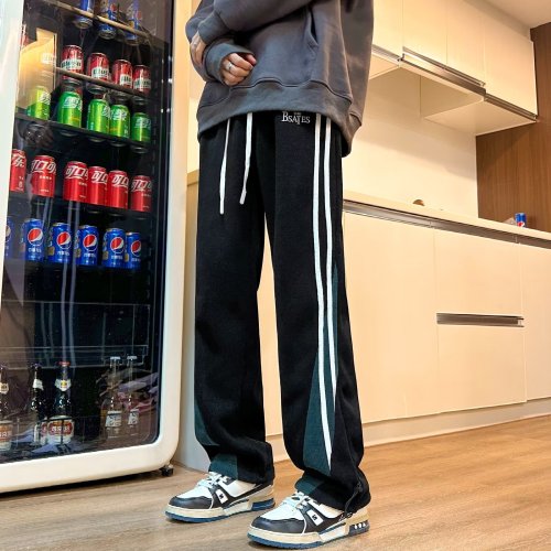 Couple sports pants for men and women, winter thickened casual pants, trendy brand handsome street teenager pants