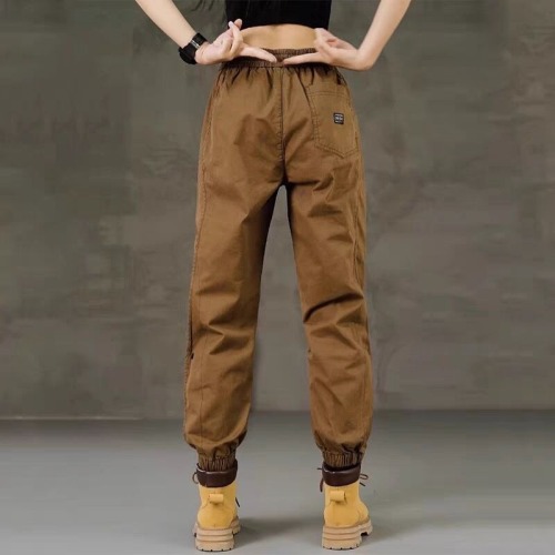 Loose overalls for women, high street, American-style leggings, men's and women's wide-leg outdoor niche casual pants with drawstrings