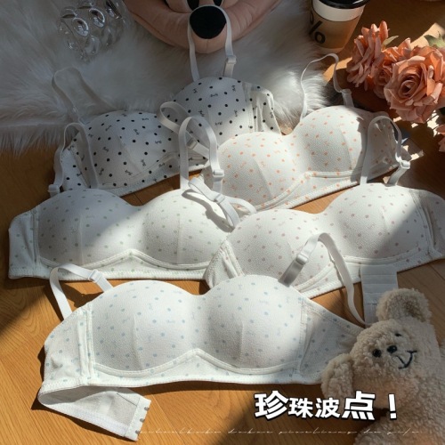 Actual shot of French style underwear, thin style for women with small breasts, anti-sagging, pure lust girl style bra set