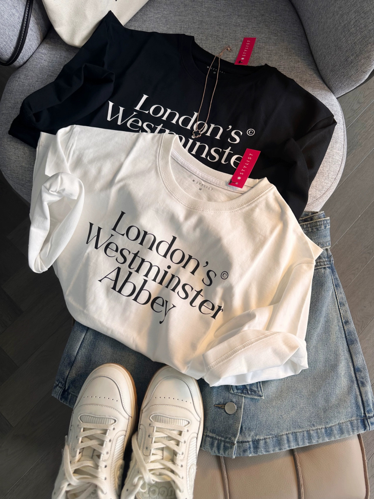 Official photo Heavy/combed cotton Back collar Seamed S-XXXL Summer short-sleeved T-shirt for women