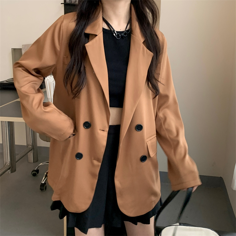 First real shot of internet celebrity blazer women's 2024 spring Korean style British style suit design