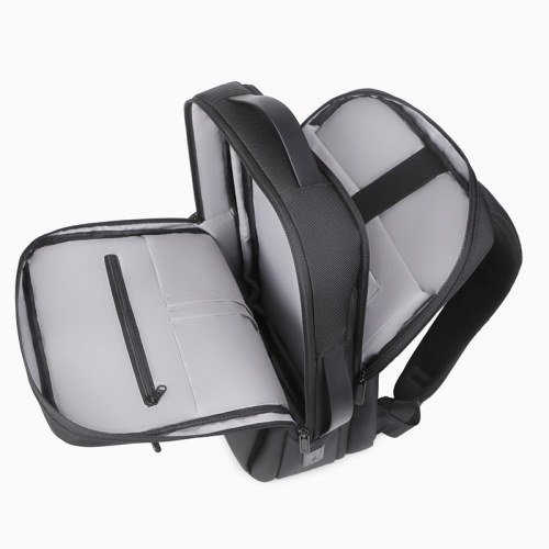 Business meeting backpack for men, customizable logo printing, large capacity expandable computer backpack for daily commuting