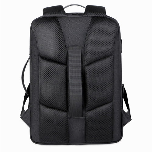 Business meeting backpack for men, customizable logo printing, large capacity expandable computer backpack for daily commuting