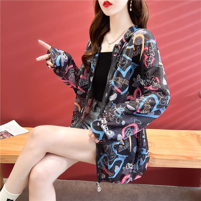 Real shot of ice silk nano silk sun protection clothing summer new outdoor breathable open chest zipper jacket for women 100 polyester