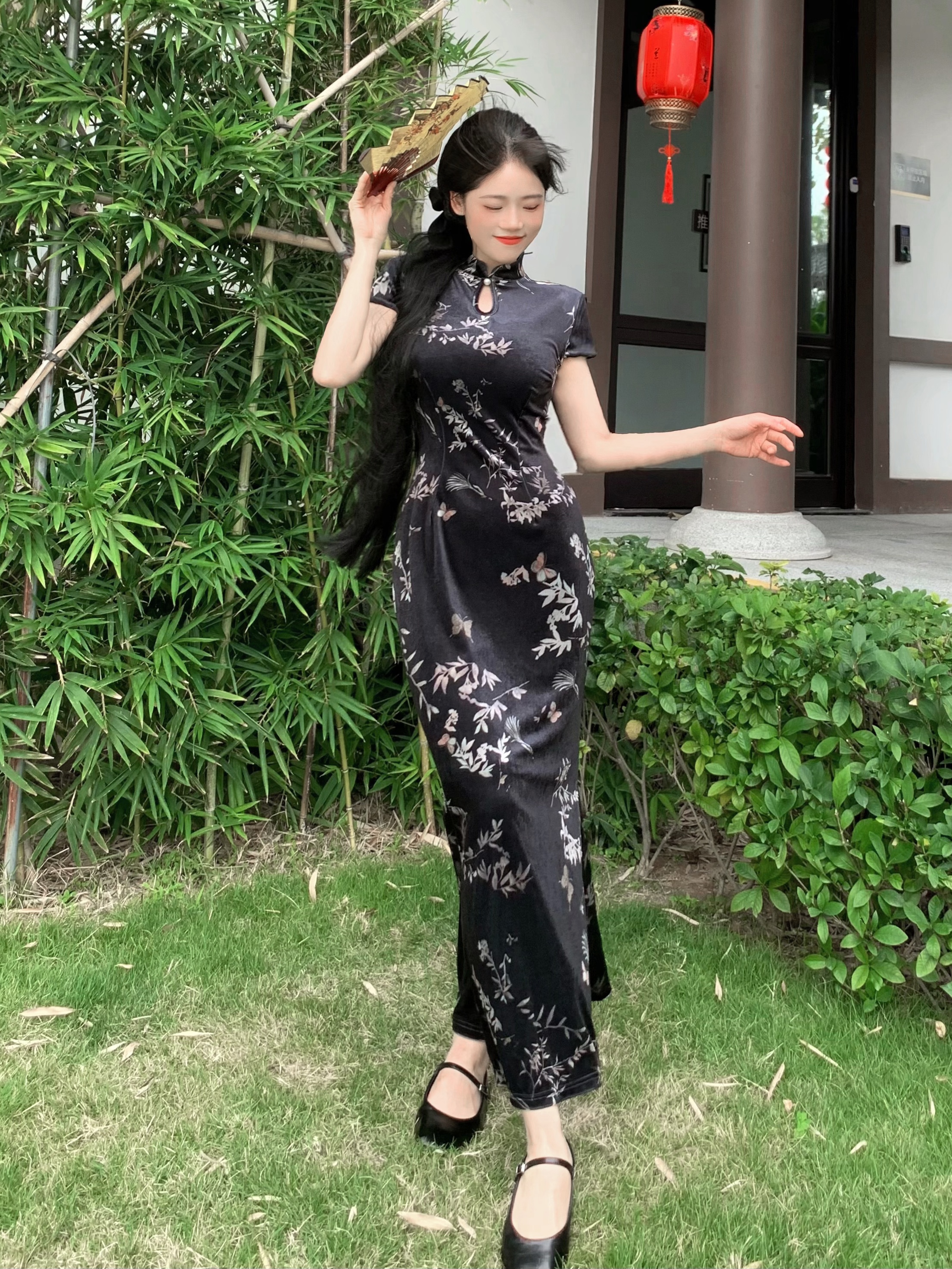 實拍~ 繁花  春夏新中式復古高級感氣質顯瘦改良旗袍連衣裙