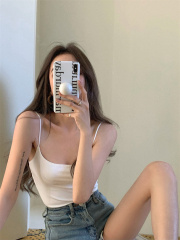 Real shot, must-have figure-showing low-neck camisole