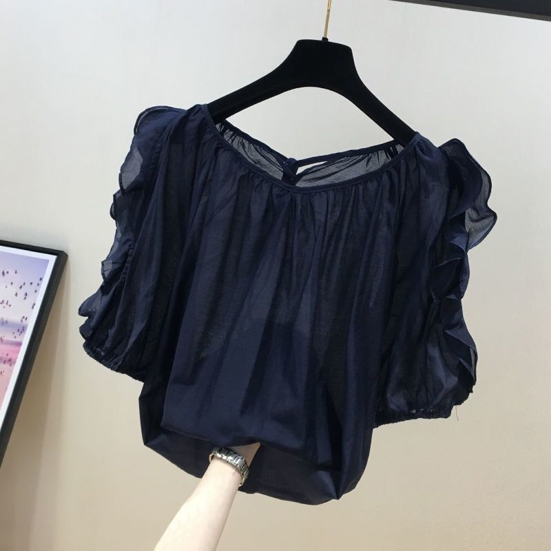 原版做工2024夏季新款洋氣百搭顯瘦休閒女胖MM甜美減齡雪紡