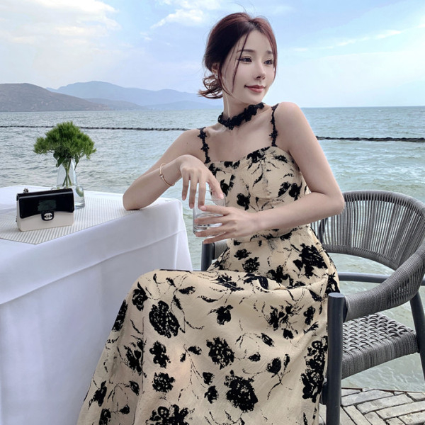 時尚超火清純甜辣上衣吊帶裙夏季純欲風辣妹韓劇約會穿搭連衣裙子