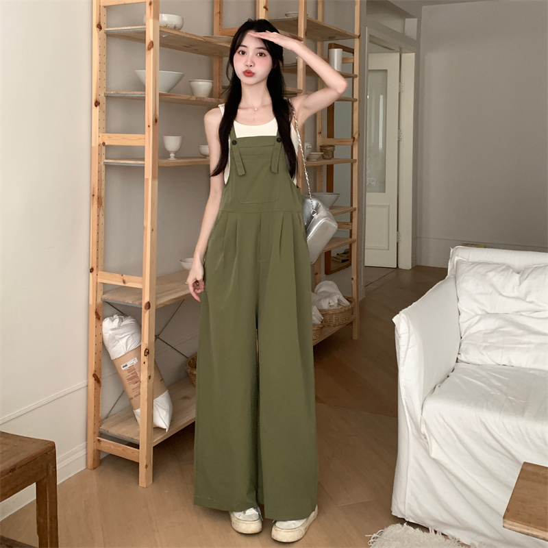 實拍夏裝大碼女裝東大門顯瘦減齡百搭甜美氣質背帶褲M-5XL200斤