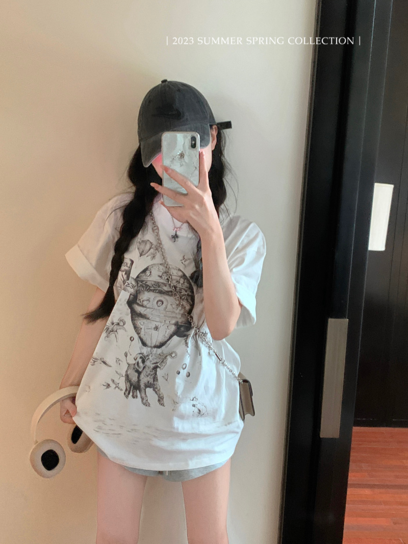 實拍 夏季卡通印花短袖T恤