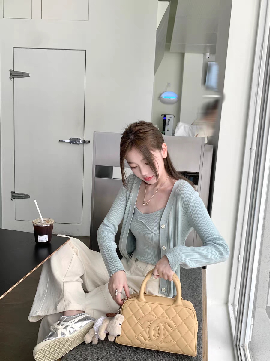 純欲風套裝女針織吊帶背心早秋季長袖開衫外套甜辣兩件套
