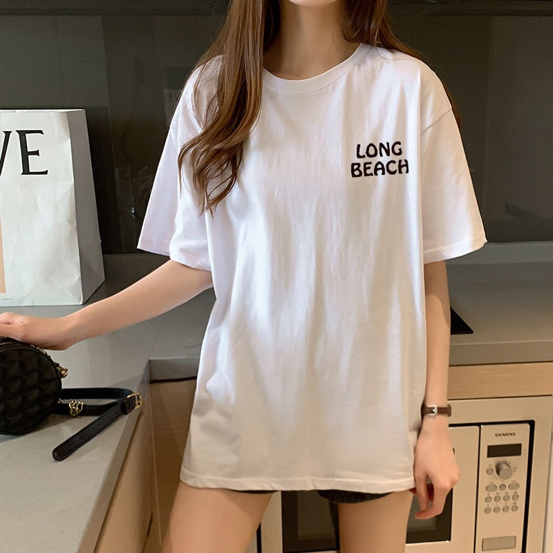 短袖T恤女韓版寬鬆慵懶原宿上衣chic港味