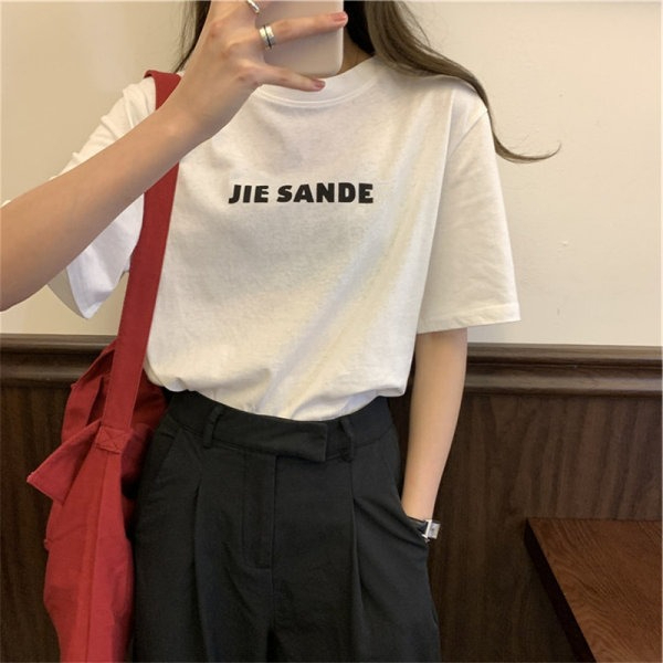短袖T恤女韓版寬鬆慵懶原宿上衣chic港味
