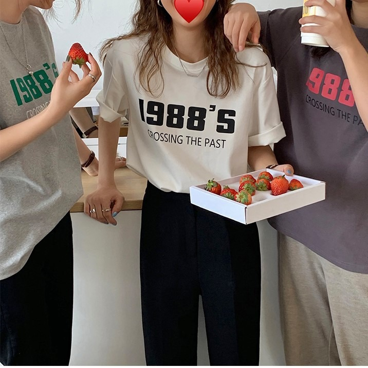 短袖T恤女韓版寬鬆慵懶原宿上衣chic港味