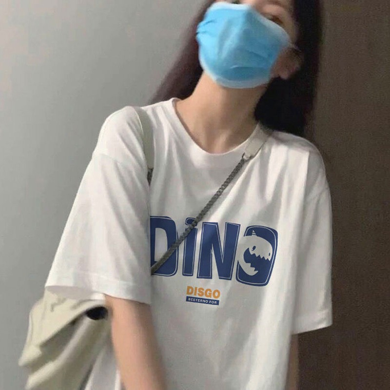 短袖T恤女韓版寬鬆慵懶原宿上衣chic港味
