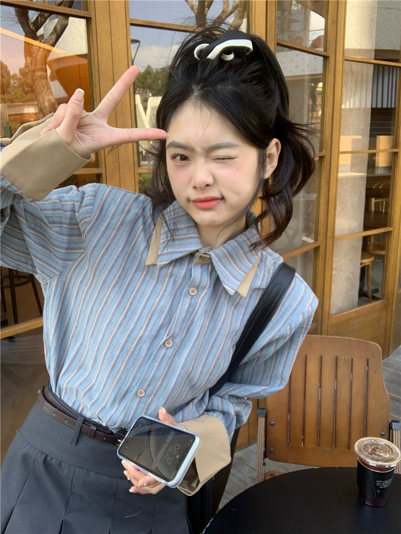 襯衫女春季小個子襯衣設計感小眾法式別致高級感上衣