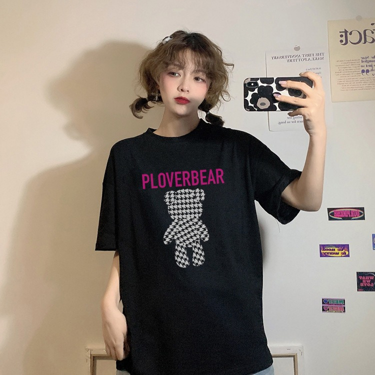 短袖T恤女韓版寬鬆慵懶原宿上衣chic港味