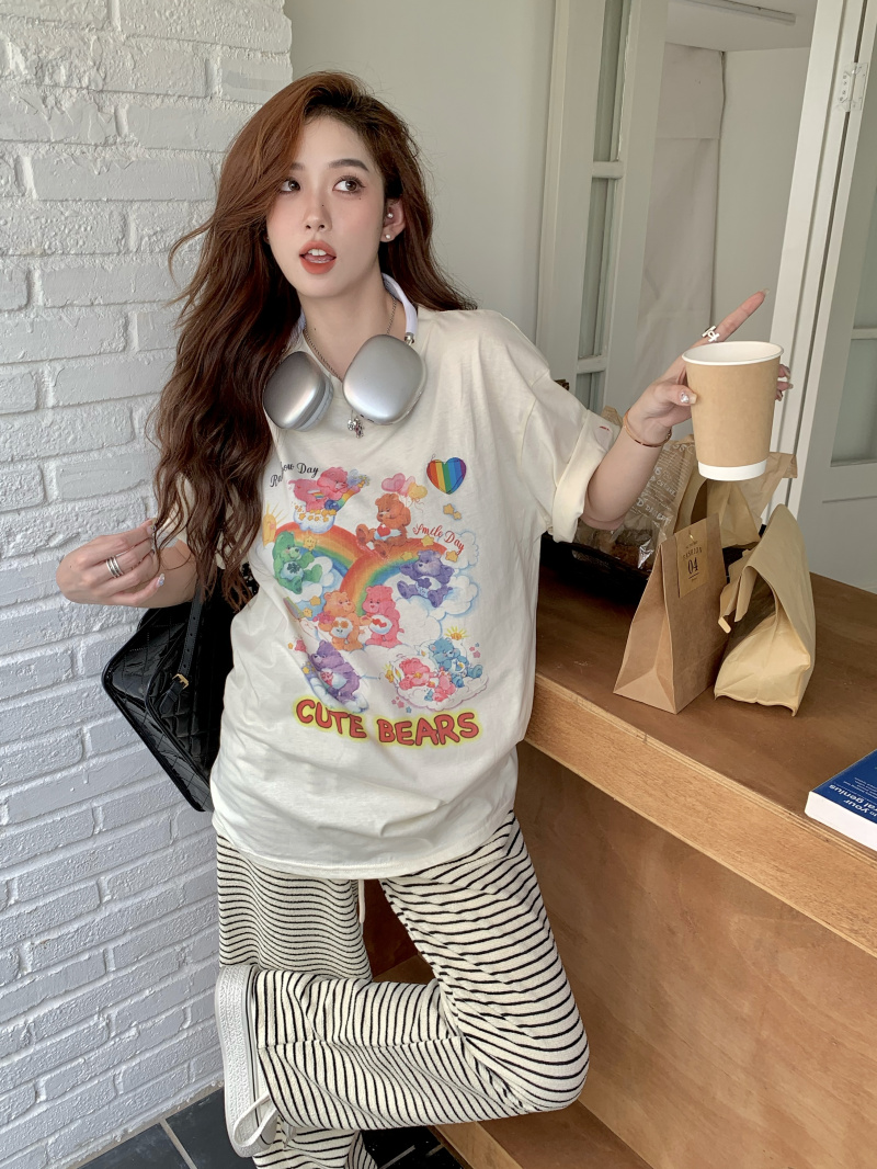 實拍~2024夏季彩色小熊t