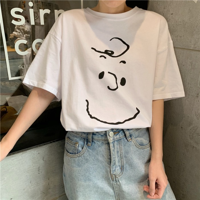 短袖T恤女韓版寬鬆慵懶原宿上衣chic港味
