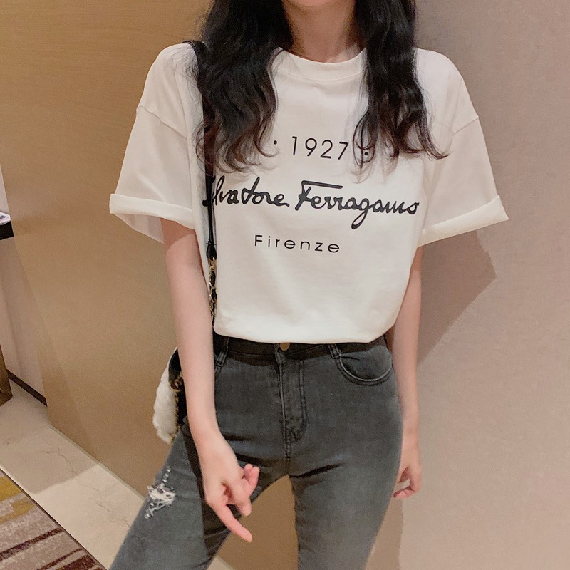 短袖T恤女韓版寬鬆慵懶原宿上衣chic港味