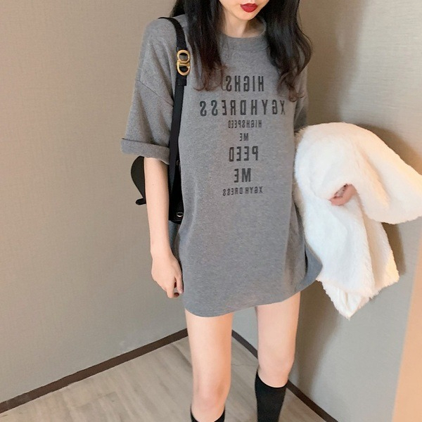 短袖T恤女韓版寬鬆慵懶原宿上衣chic港味