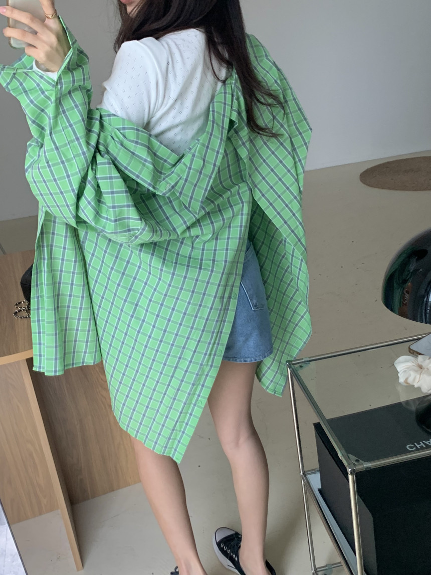 開叉兩用寬鬆襯衫