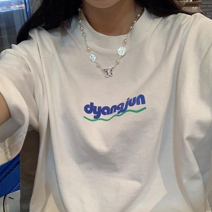 短袖T恤女韓版寬鬆慵懶原宿上衣chic港味
