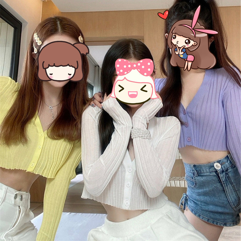 NINASTUDIO j*s 夏日搭配王 若隱若現 短款防曬衫/開衫