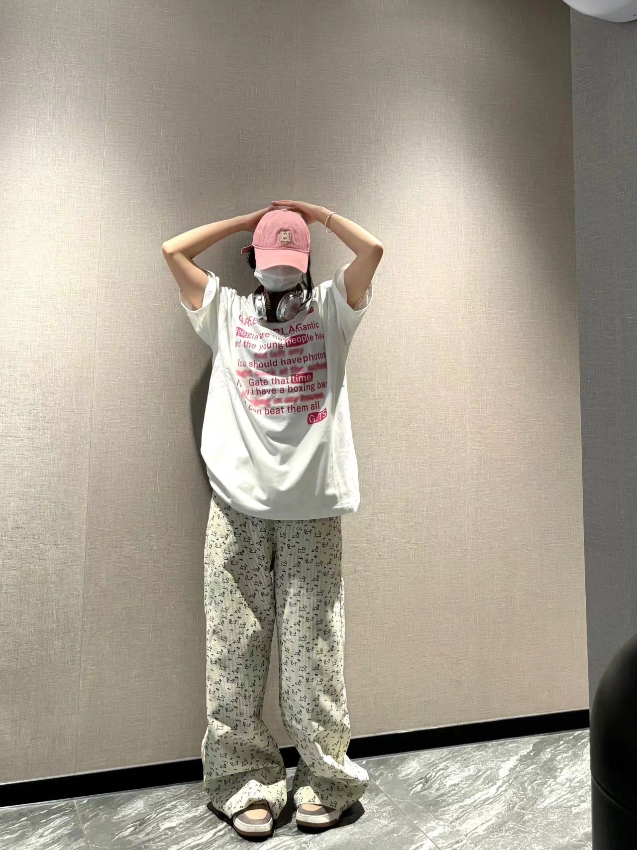 高質量純棉220克精梳緊密手感好直播品質前印花短袖t恤女