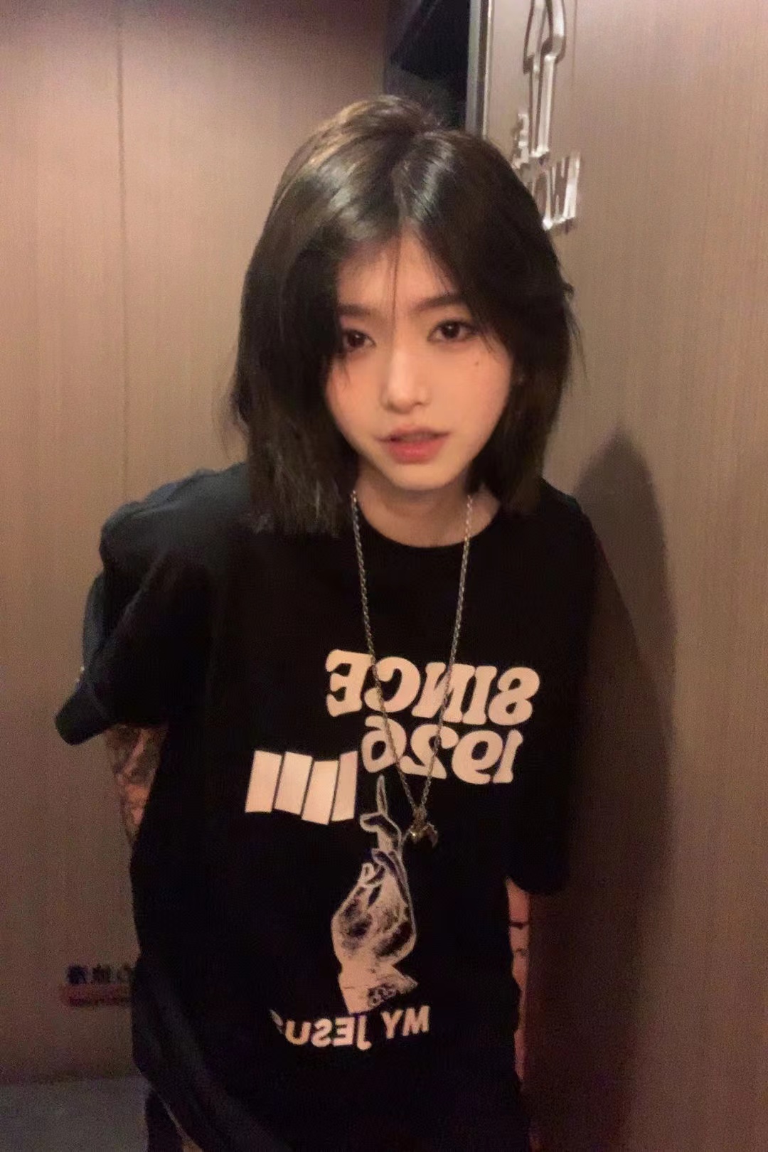 高質量純棉220克精梳緊密手感好直播品質前印花短袖t恤女