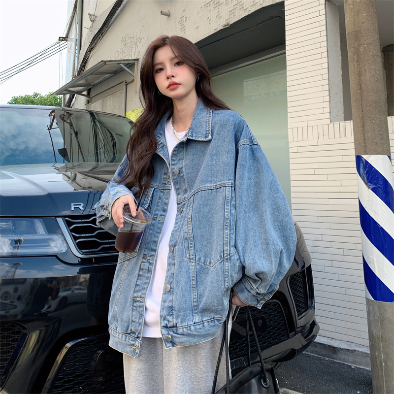 牛仔外套女2024年新款韓版小眾設計感寬鬆BF風春季別致上衣ins潮